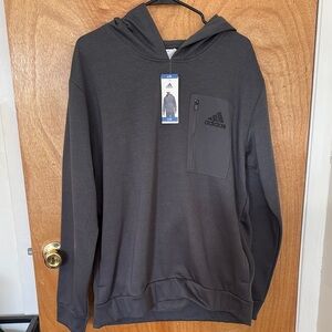 Adidas Men's Charcoal Gray Hoodie